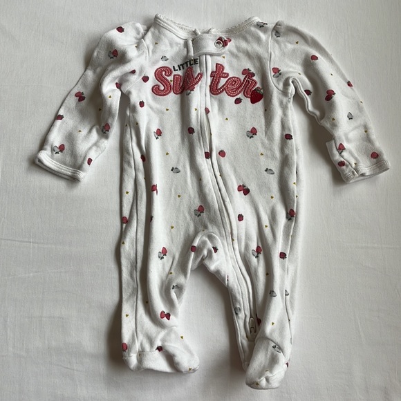 Bundle of 3 Cloud Island/ Carter’s Cotton Sleepers Size Newborn - Picture 6 of 14